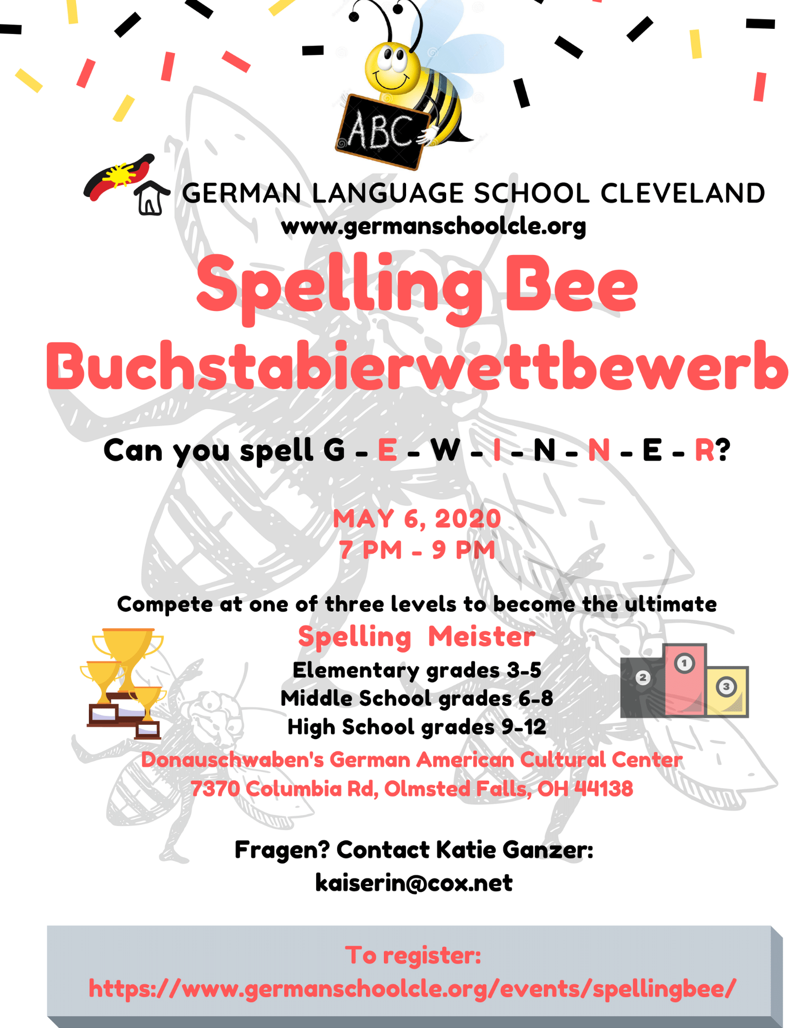 Spelling bee german language school cleveland